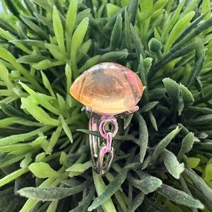 Elegant Silver and Natural Citrine Gemstone Ring